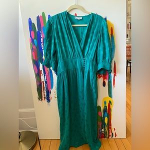 Holt Renfrew Vintage Silk Wrap Dress